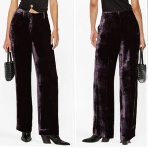 NWT ZARA Fluid Velvet Pants Trousers Limited Edition Sz XXL